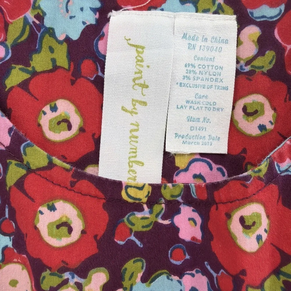 Matilda Jane Shasta Dress Paint By Numbers Bird Floral Patchwork Girls 6